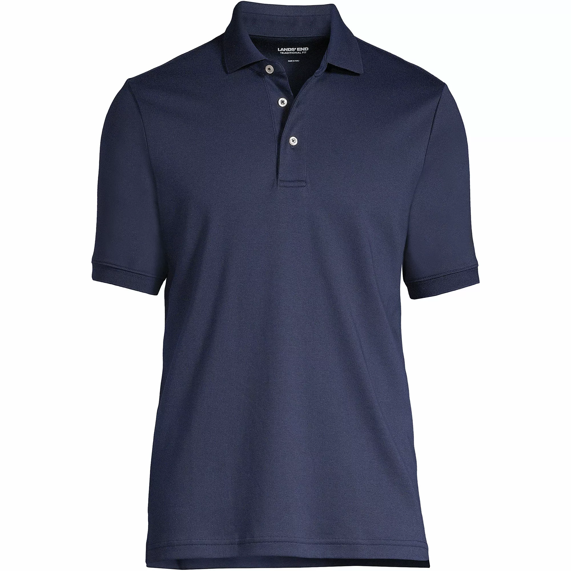 Lands' End Men's Big And Tall Short Sleeve Super Soft Supima Polo Shirt - Image 4