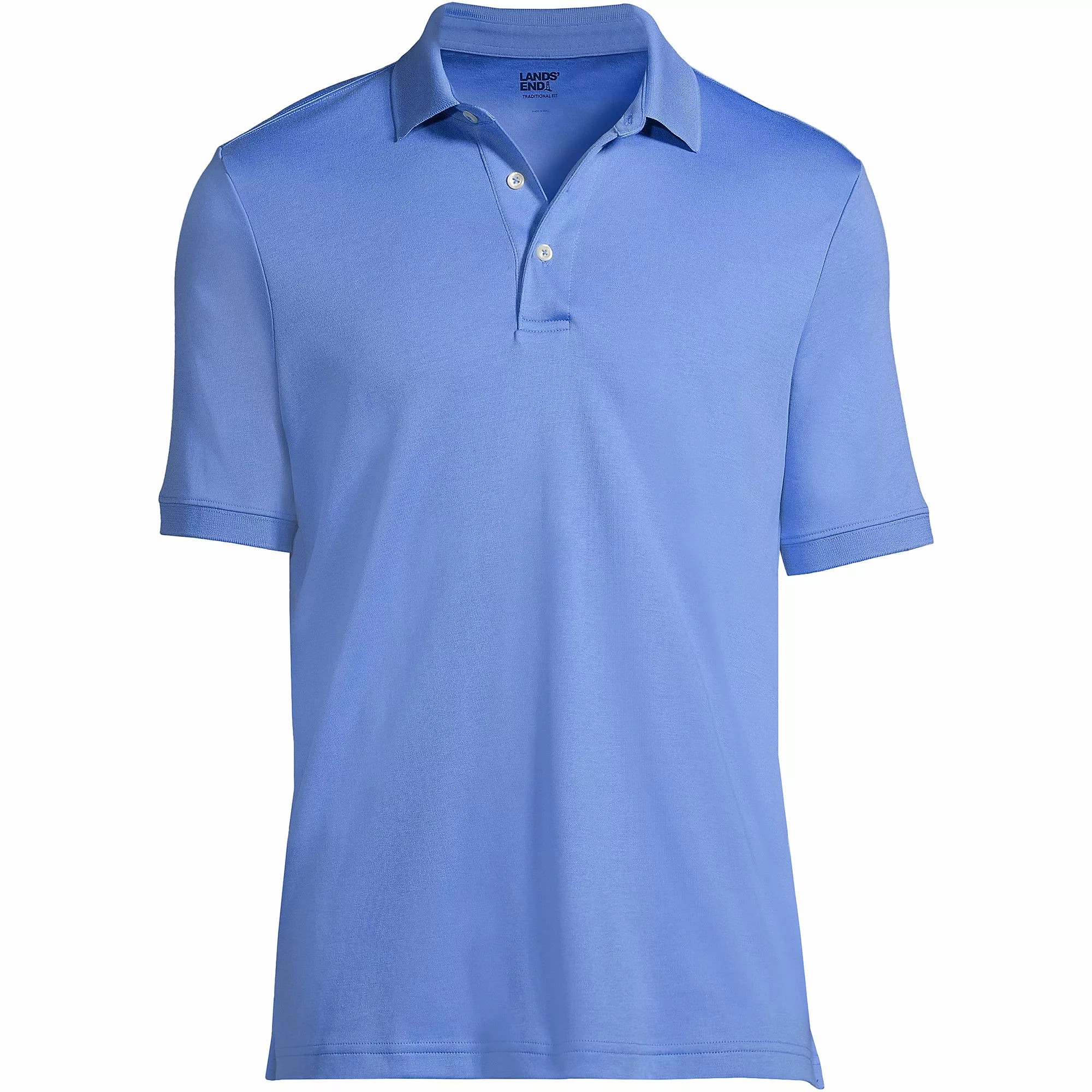 Lands' End Men's Big Short Sleeve Supima Polo Shirt - Image 5