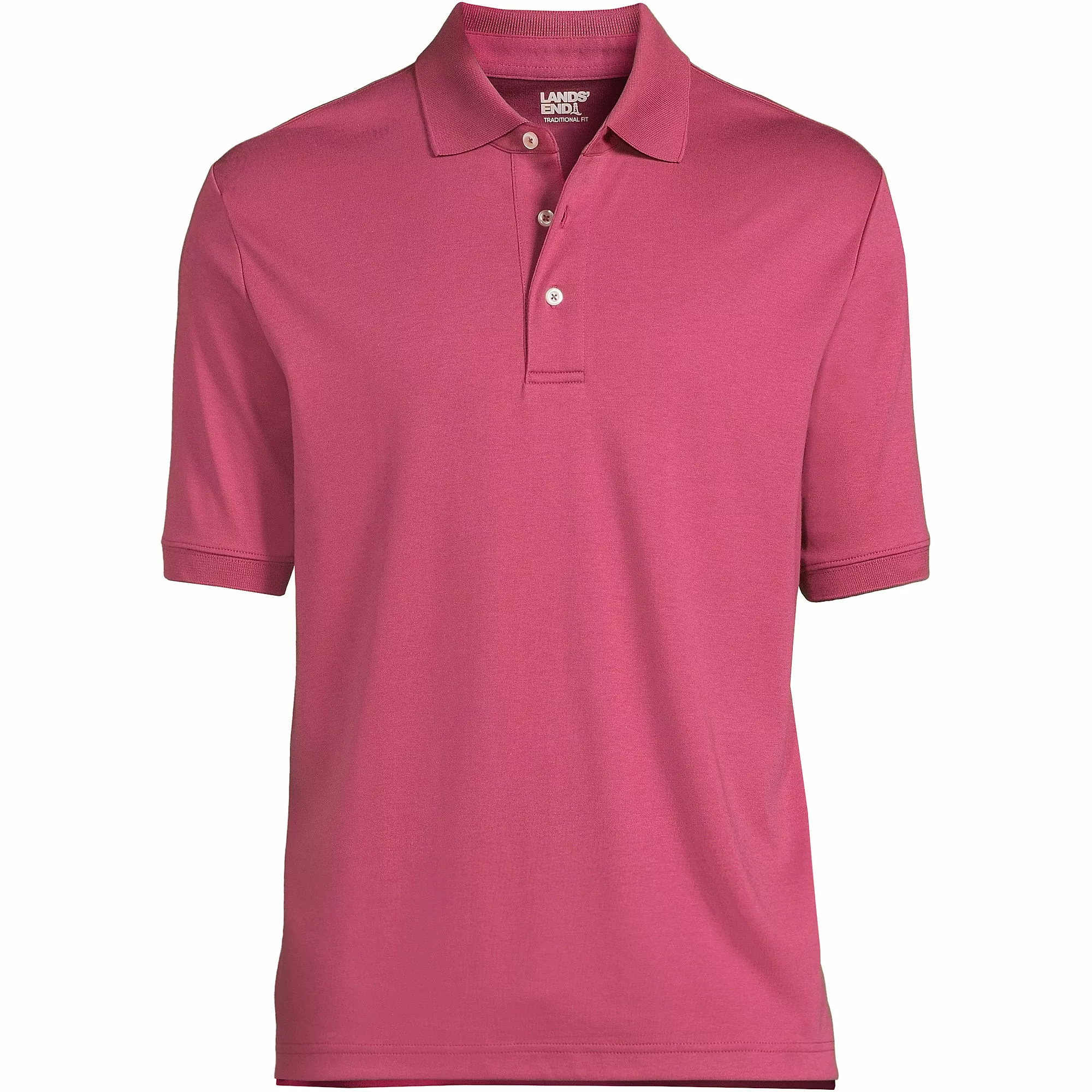 Lands' End Men's Short Sleeve Super Soft Supima Polo Shirt - Image 5
