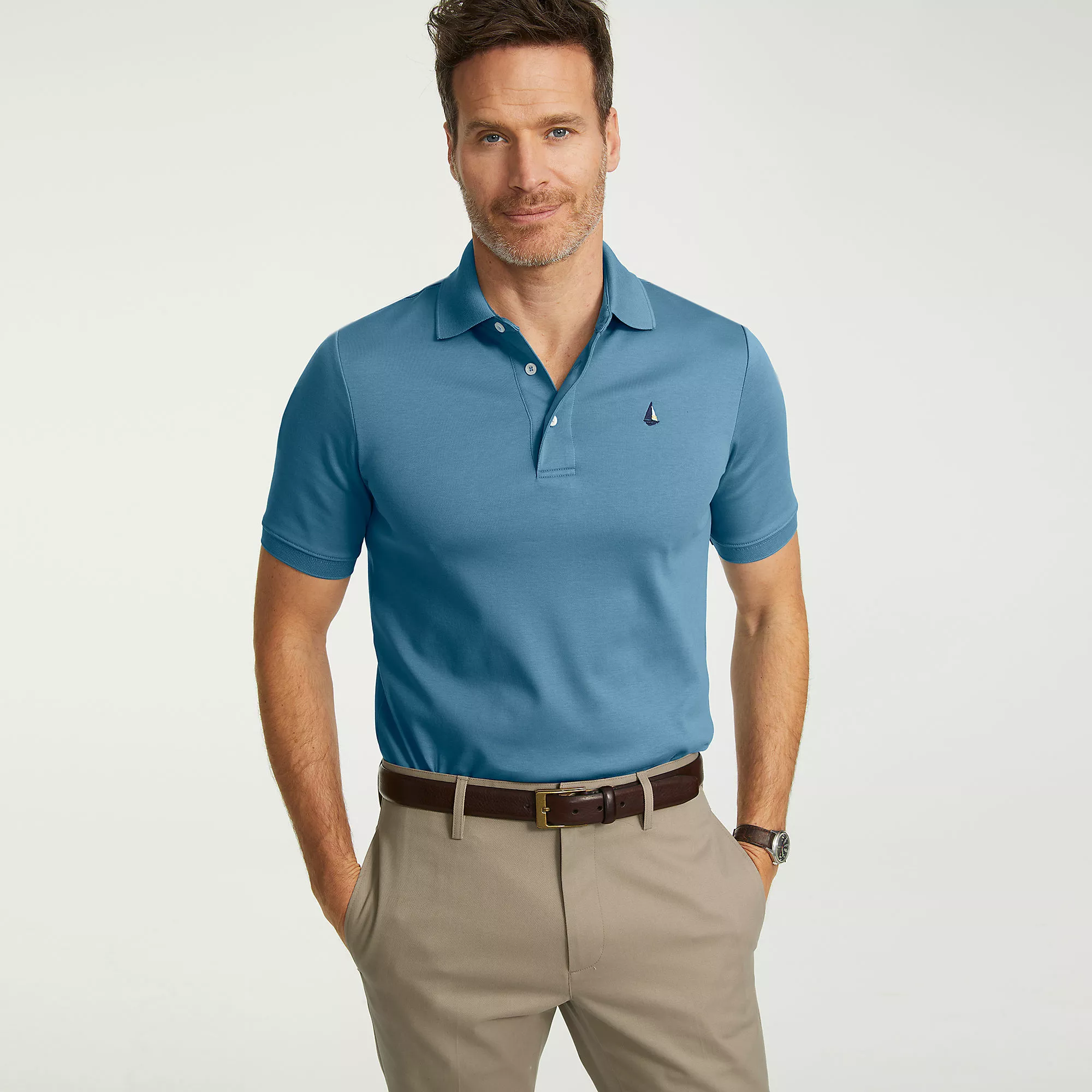 Lands' End Men's Short Sleeve Super Soft Supima Polo Shirt - Image 7