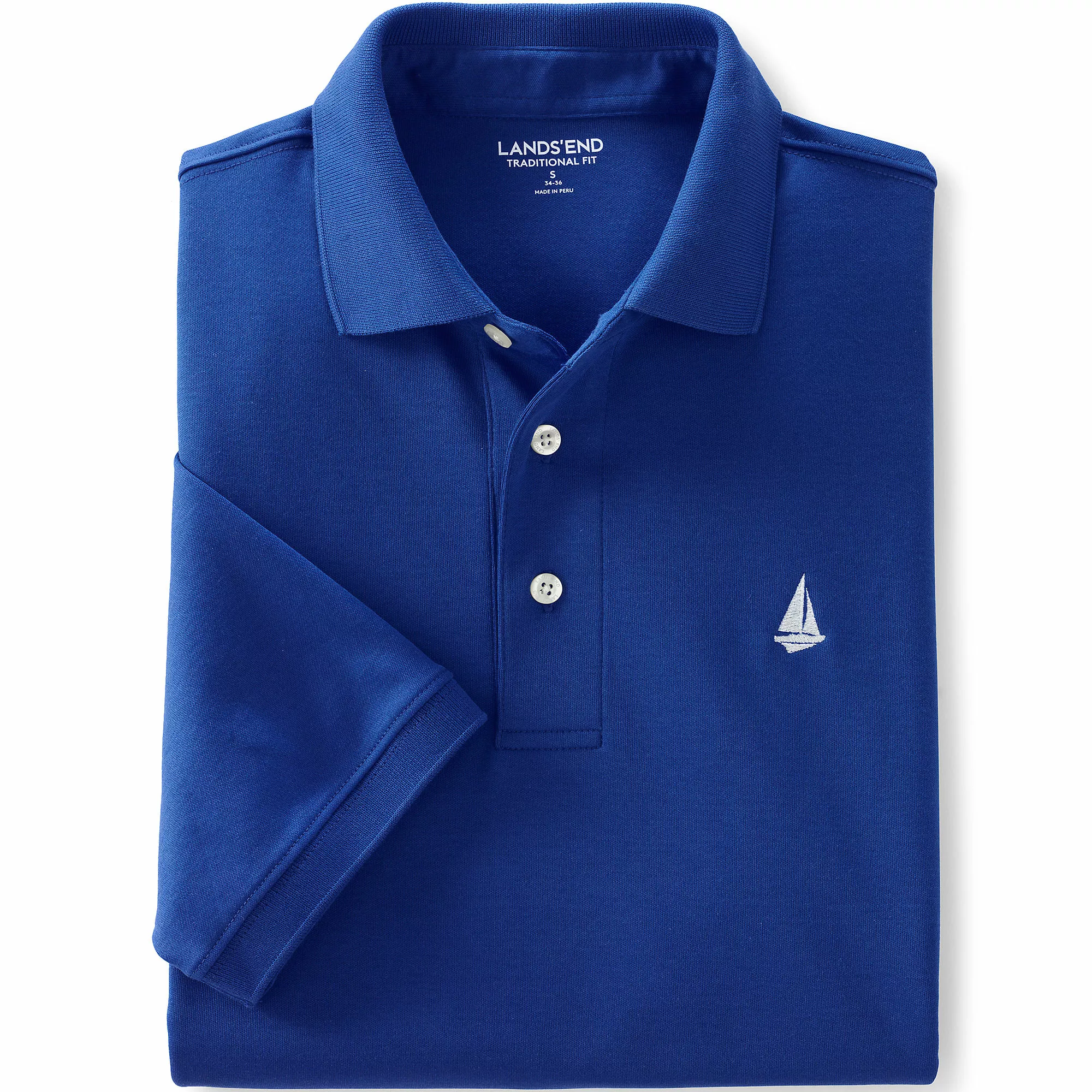 Lands' End Men's Big And Tall Short Sleeve Super Soft Supima Polo Shirt - Image 5