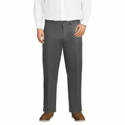 Lands' End Men's Big And Tall Traditional Fit No Iron Chino Pants
