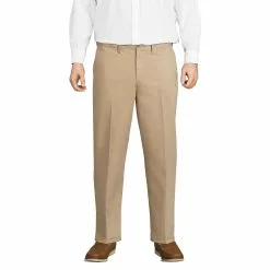 Lands' End Men's Big And Tall Comfort Waist No Iron Chino Pants