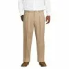 Lands' End Men's Big And Tall Comfort Waist Pleated No Iron Chino Pants