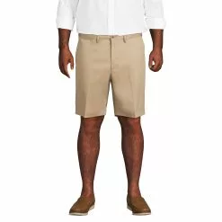 Lands' End Men's Big And Tall Comfort Waist 9 Inch No Iron Chino Shorts