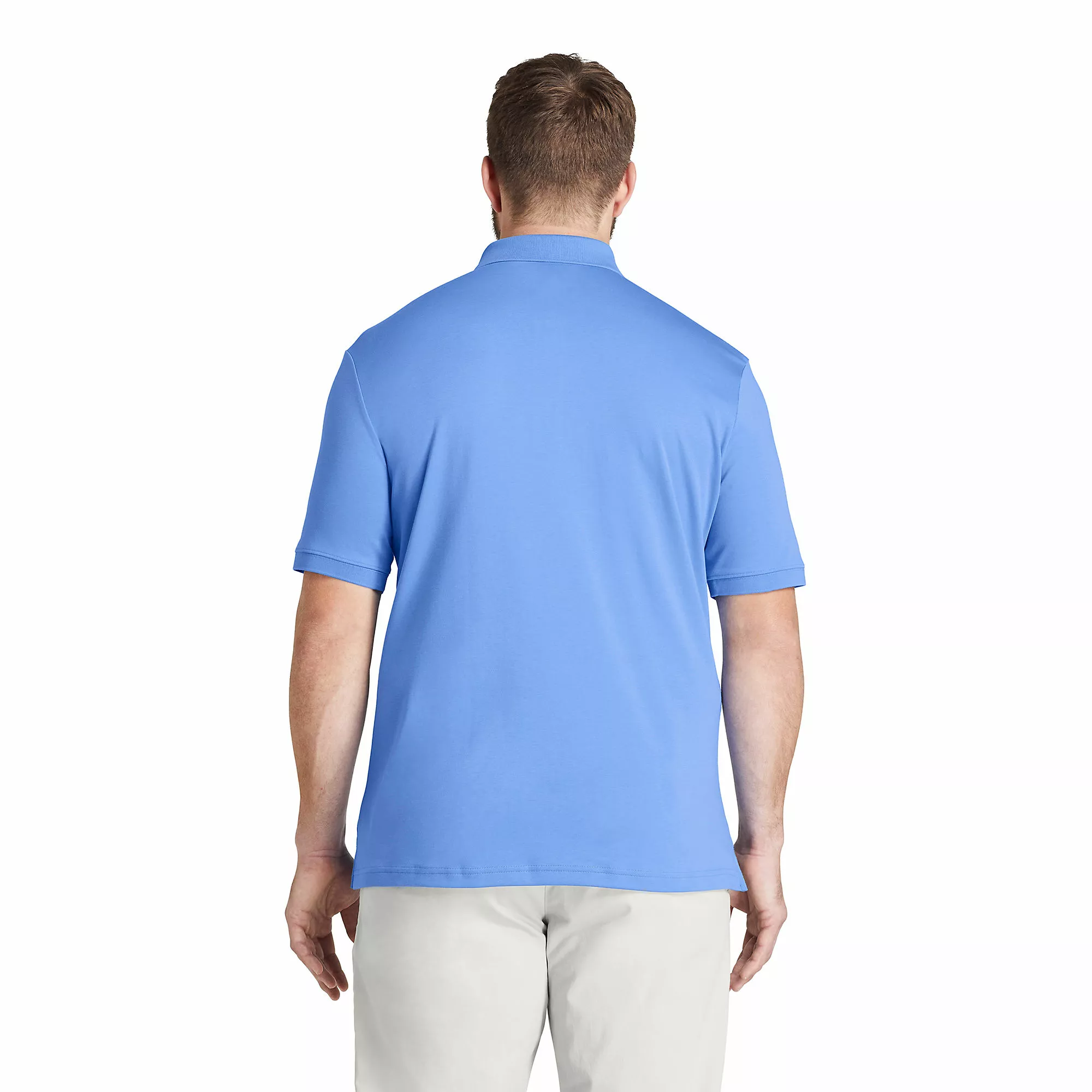 Lands' End Men's Big Short Sleeve Supima Polo Shirt - Image 2