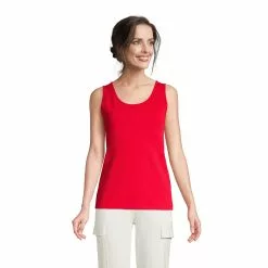 Lands' End Women's Cotton Tank Top