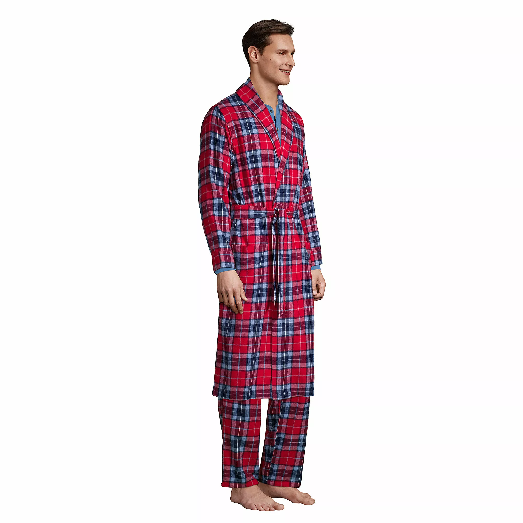 Lands' End Men's Flannel Robe - Image 3