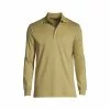 Lands' End Men's Long Sleeve Super Soft Supima Polo Shirt With Pocket