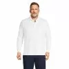 Lands' End Men's Big And Tall Long Sleeve Super Soft Supima Polo Shirt