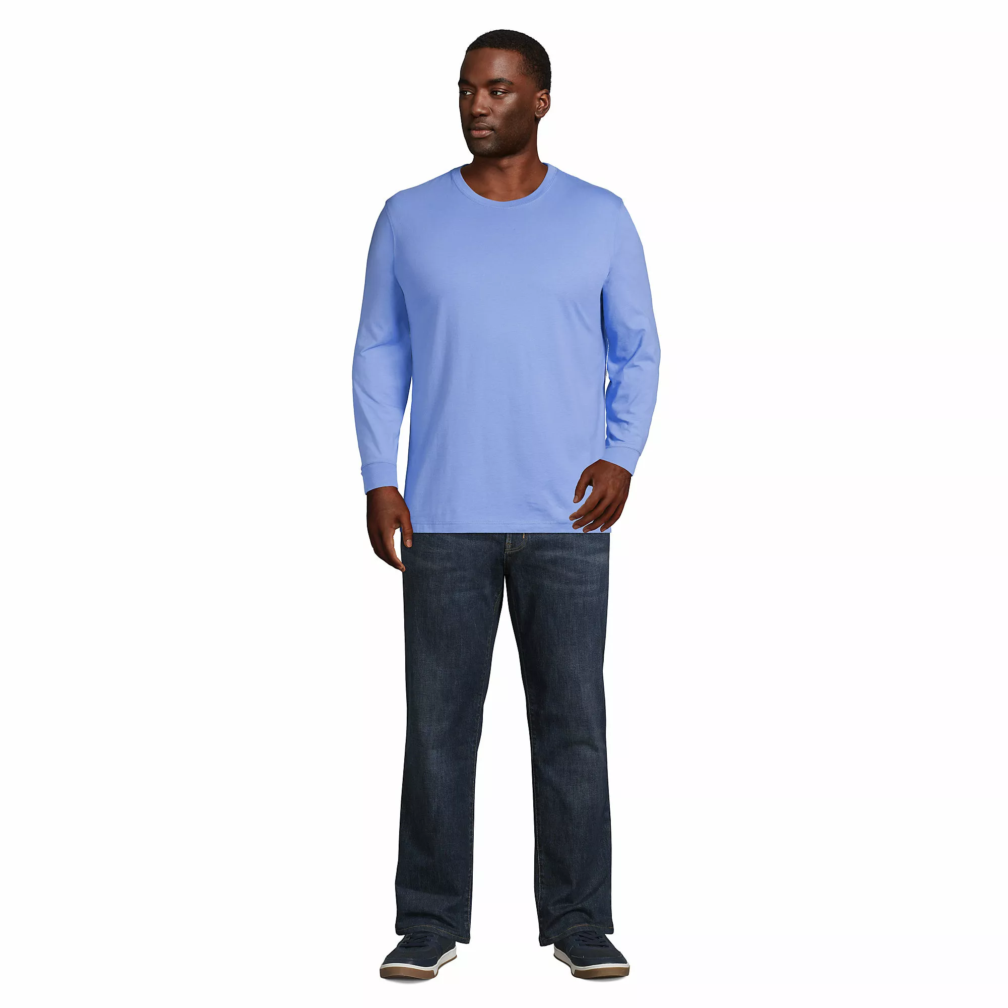 Lands' End Men's Big And Tall Super-T Long Sleeve T-Shirt - Image 3