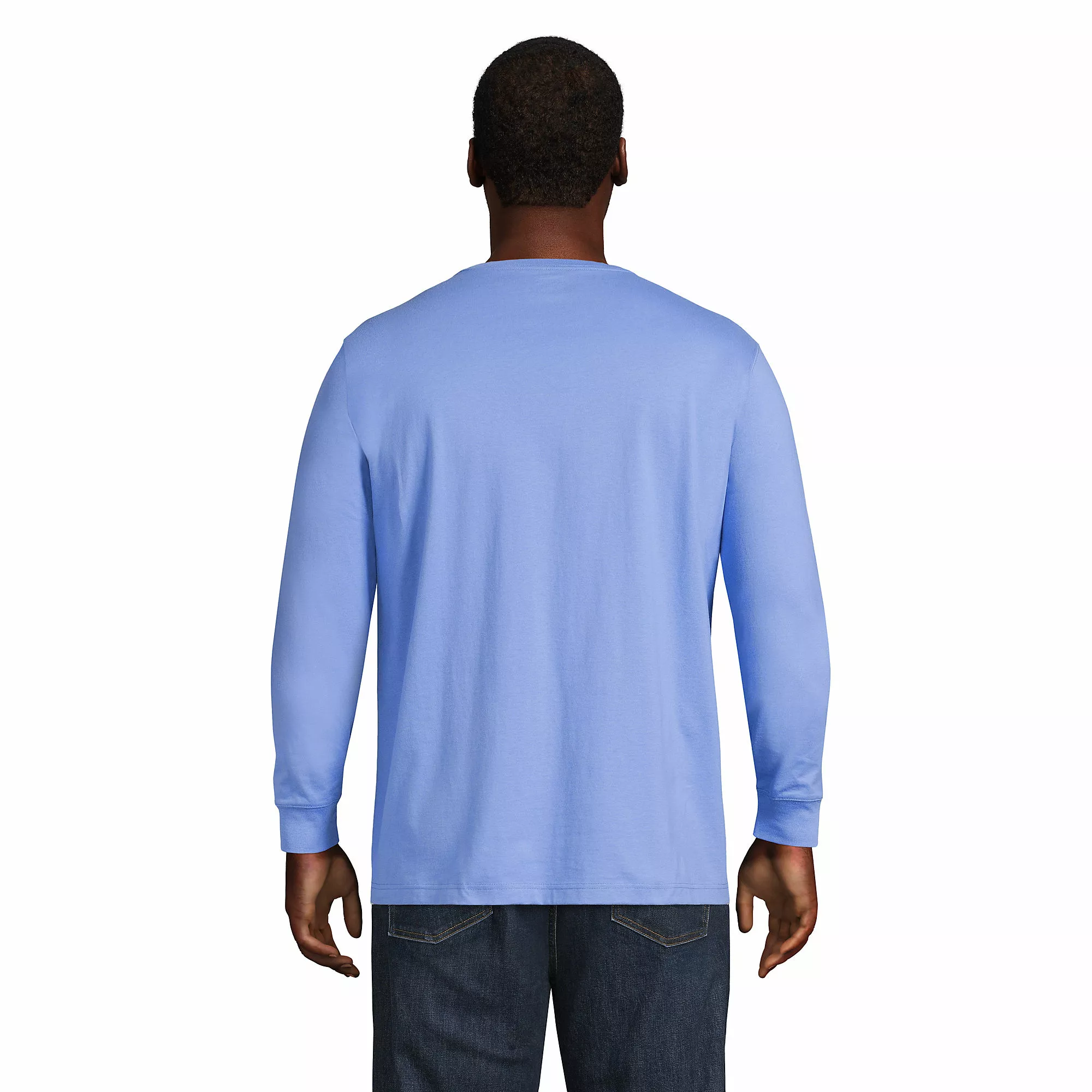 Lands' End Men's Big And Tall Super-T Long Sleeve T-Shirt - Image 2