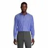 Lands' End Men's Tailored Long Sleeve No Iron Straight Collar Pinpoint