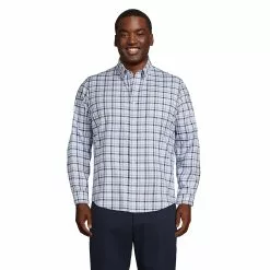 Lands' End Men's Big And Tall Traditional Fit No Iron Twill Shirt