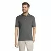 Lands' End Men's Short Sleeve Tailored Fit Banded Pima Polo Shirt