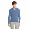 Lands' End Men's Fine Gauge Cashmere V-neck Sweater