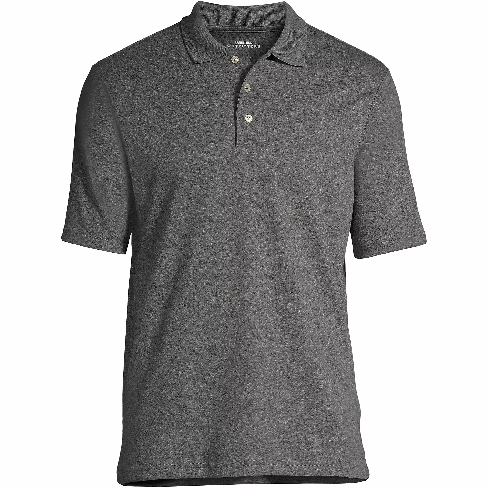 Lands' End Men's Big Short Sleeve Hemmed Pima Polo Shirt