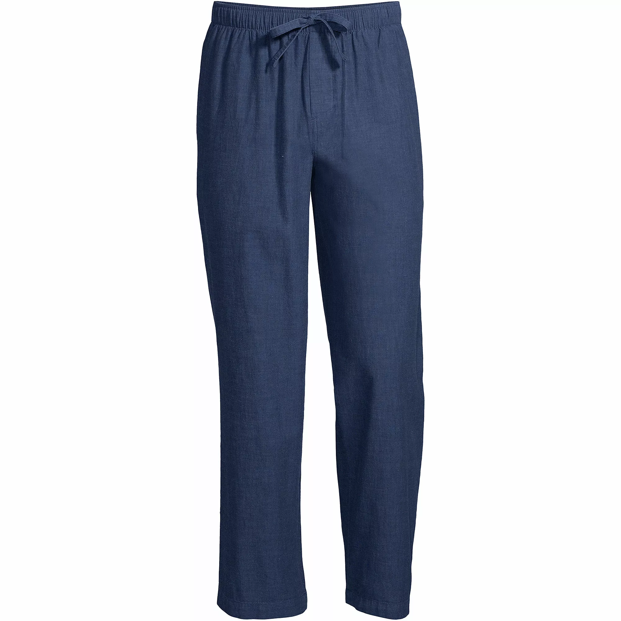 Lands' End Men's Big And Tall Poplin Pajama Pants - Image 5
