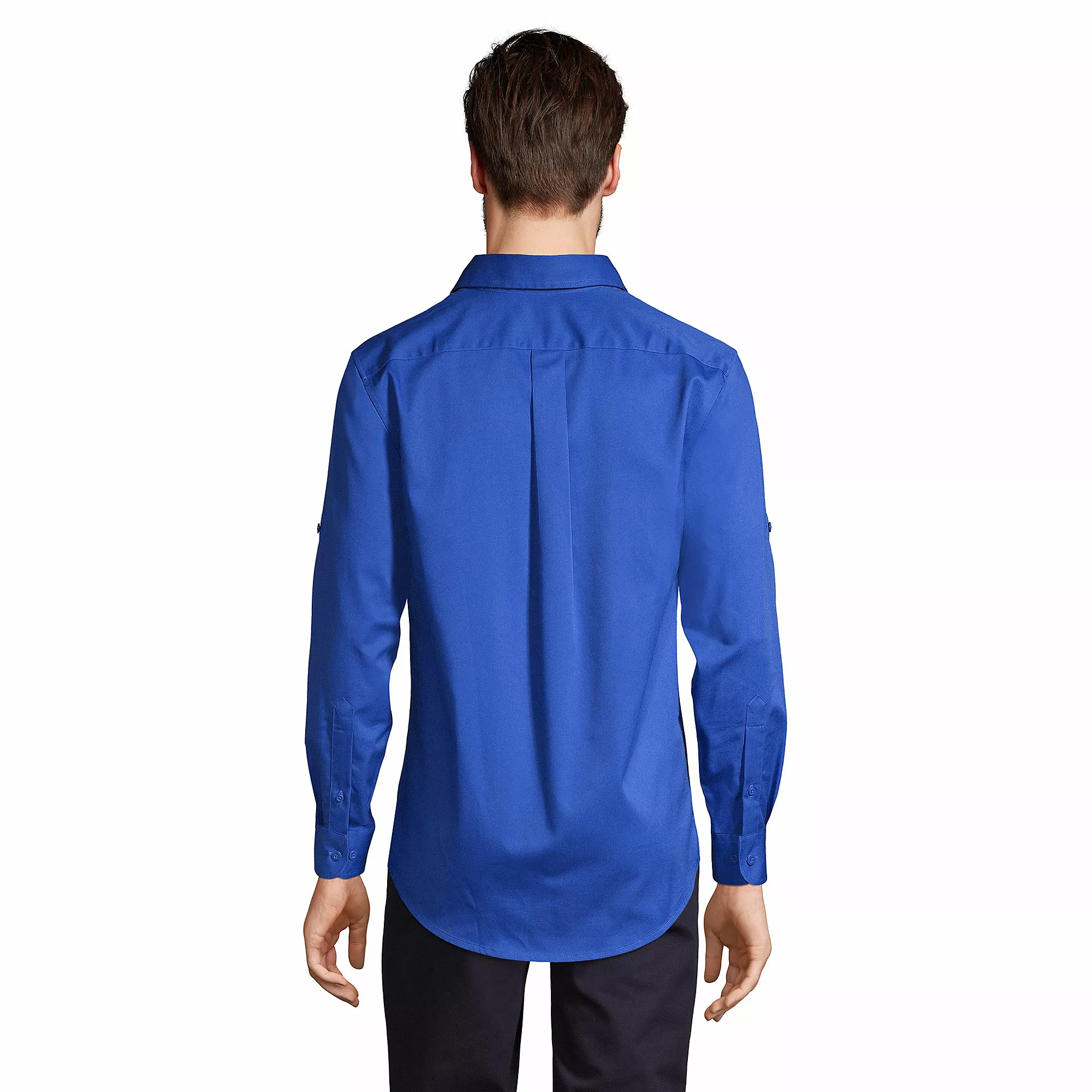 Lands' End Men's Long Sleeve Straight Collar Work Shirt - Image 2