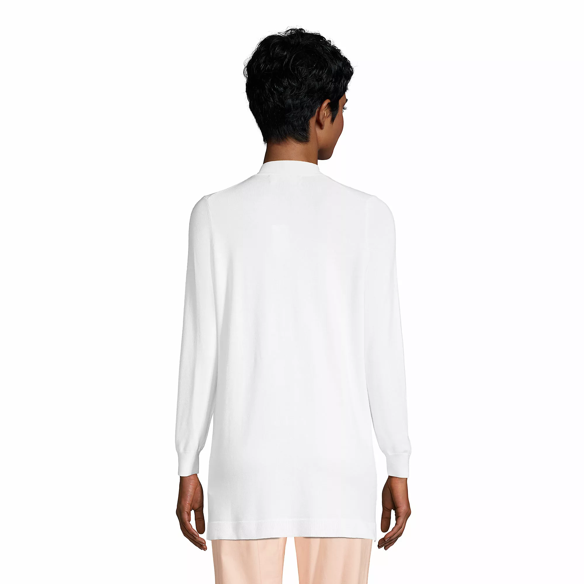 Lands' End Women's Performance Long Open Cardigan - Image 2