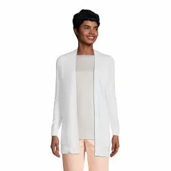 Lands' End Women's Performance Long Open Cardigan