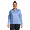 Lands' End Women's Plus Size No Gape Stretch Shirt