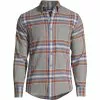 Lands' End Men's Big Traditional Fit Pattern Flagship Flannel Shirt