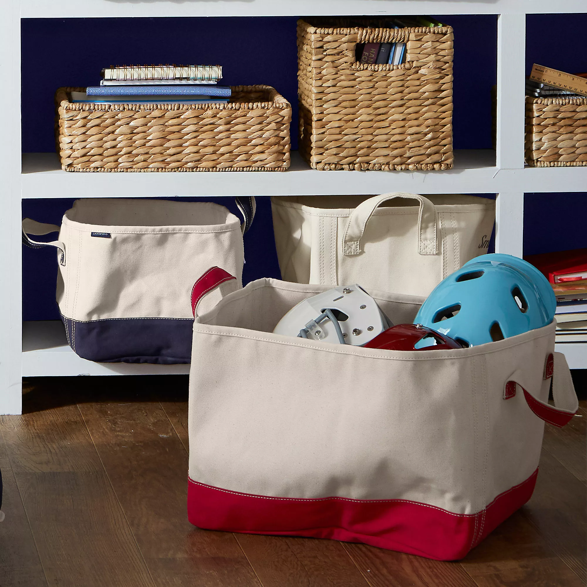 Lands' End Small Canvas Storage Tote - Image 3