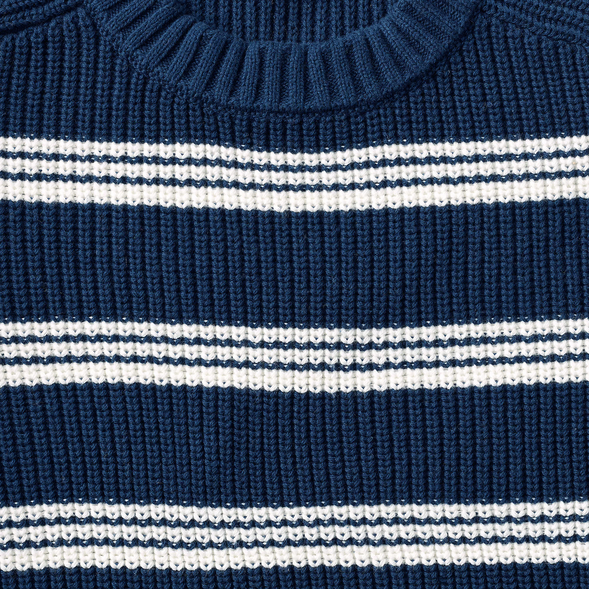 Lands' End Men's Cotton Drifter Saddle Crew Shaker Marl Sweater - Image 6