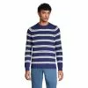 Lands' End Men's Cotton Drifter Saddle Crew Shaker Marl Sweater