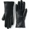 Lands' End Women's EZ Touch Screen Cashmere Lined Leather Gloves