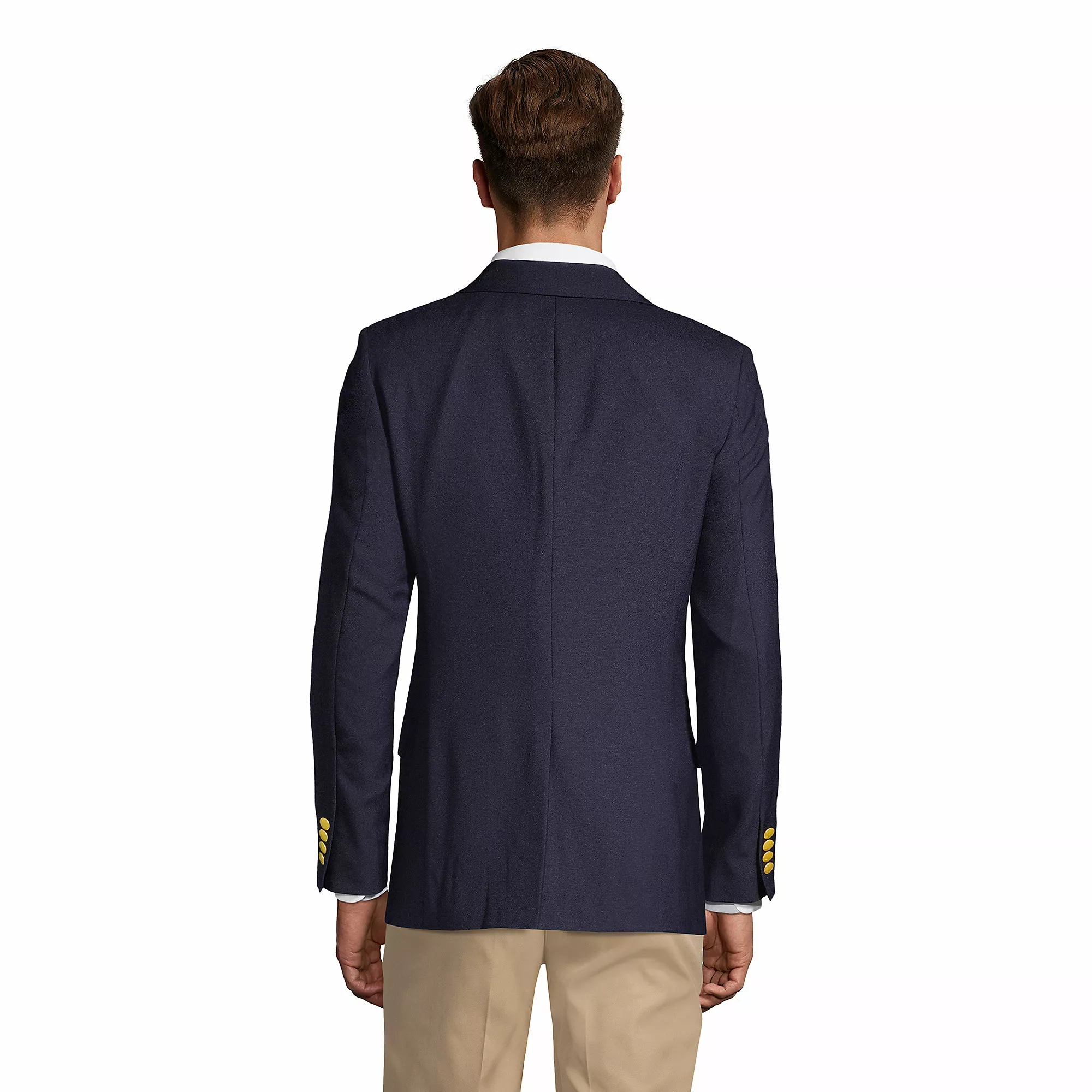Lands' End Men's Tailored Fit Hopsack Blazer - Image 2