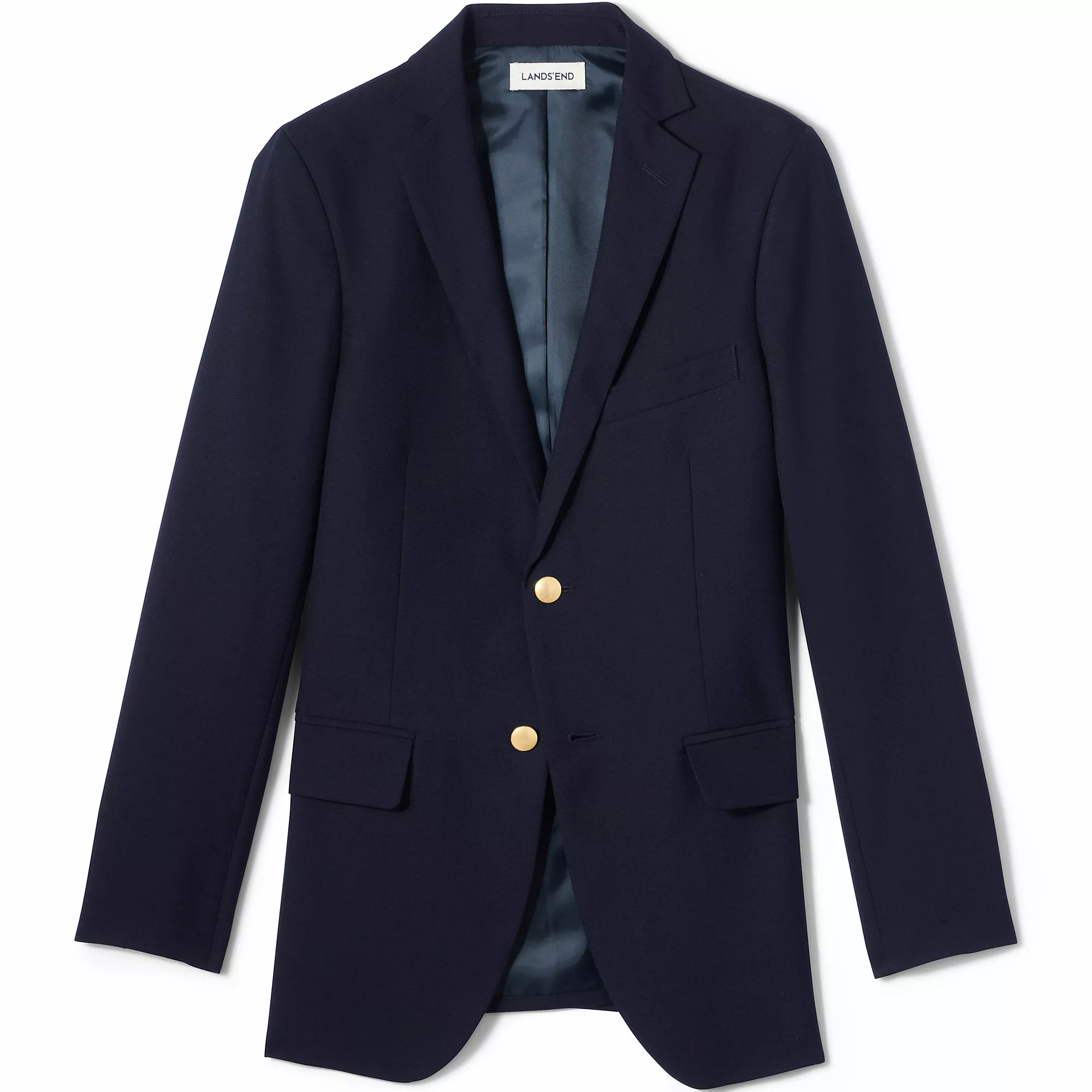 Lands' End Men's Tailored Fit Hopsack Blazer - Image 5