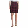 Lands' End Women's Plaid Box Pleat Skirt Top Of The Knee