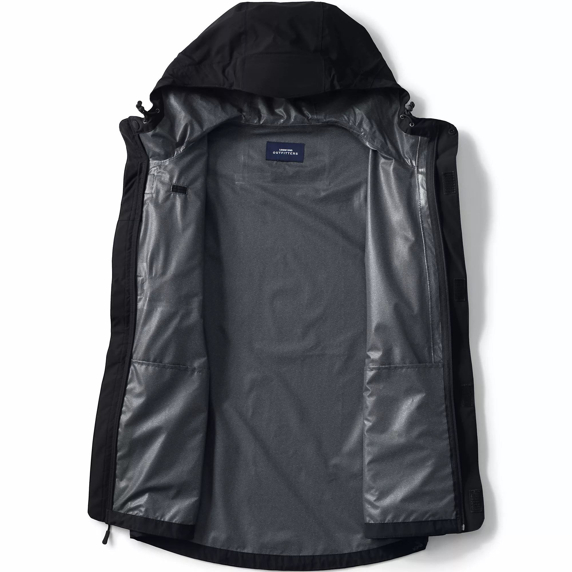 Lands' End Men's Big Waterproof Rain Jacket - Image 2