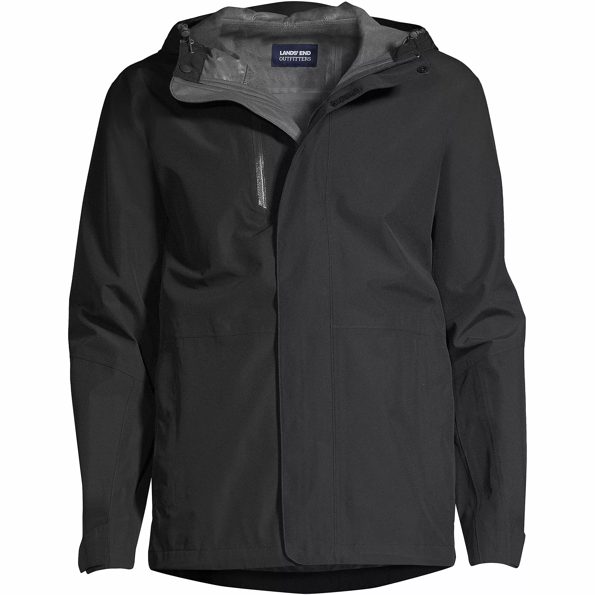 Lands' End Men's Big Waterproof Rain Jacket