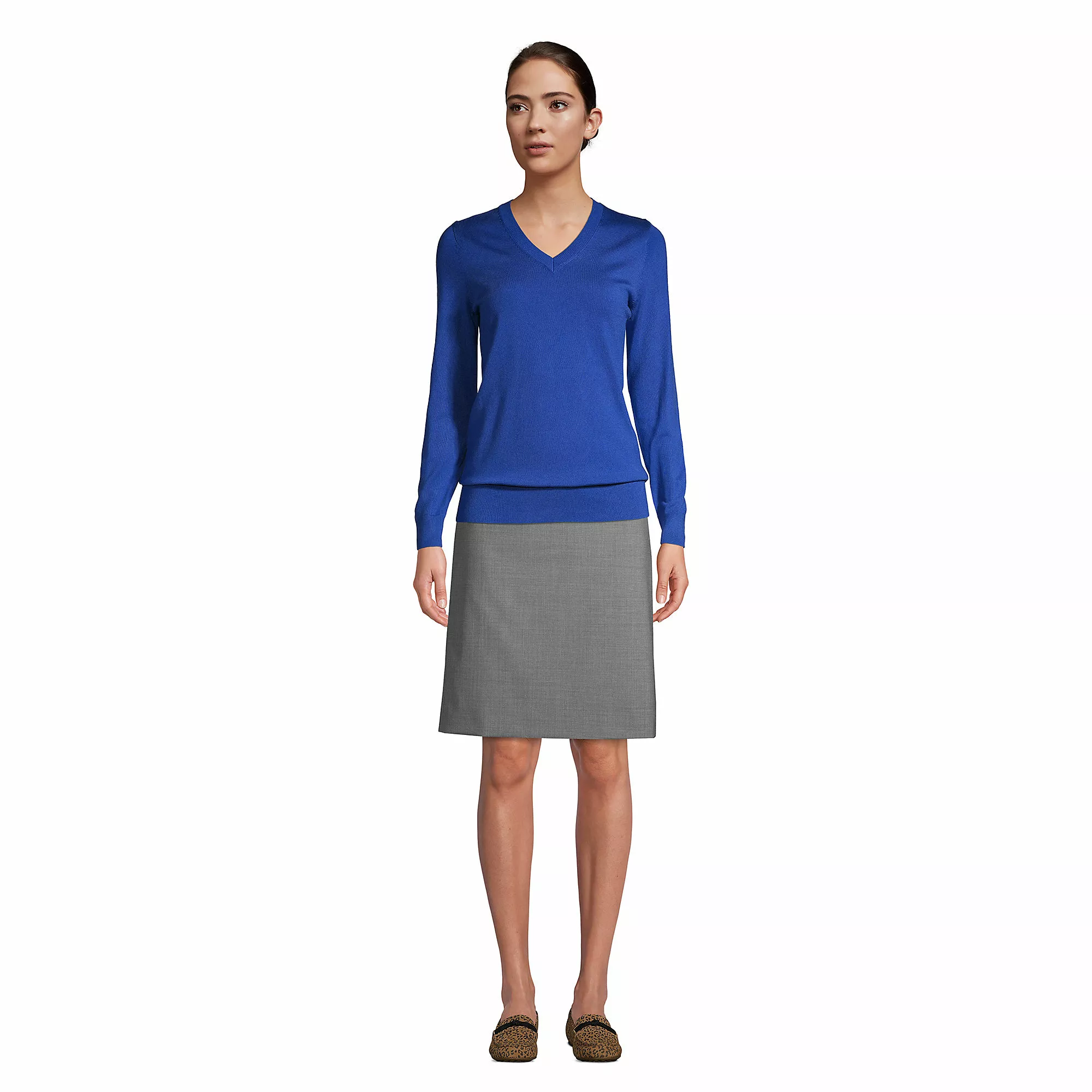 Lands' End Women's Performance V-neck Sweater - Image 4