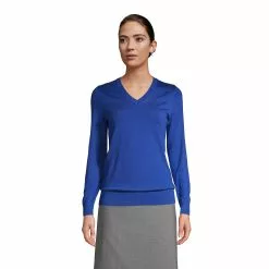 Lands' End Women's Performance V-neck Sweater