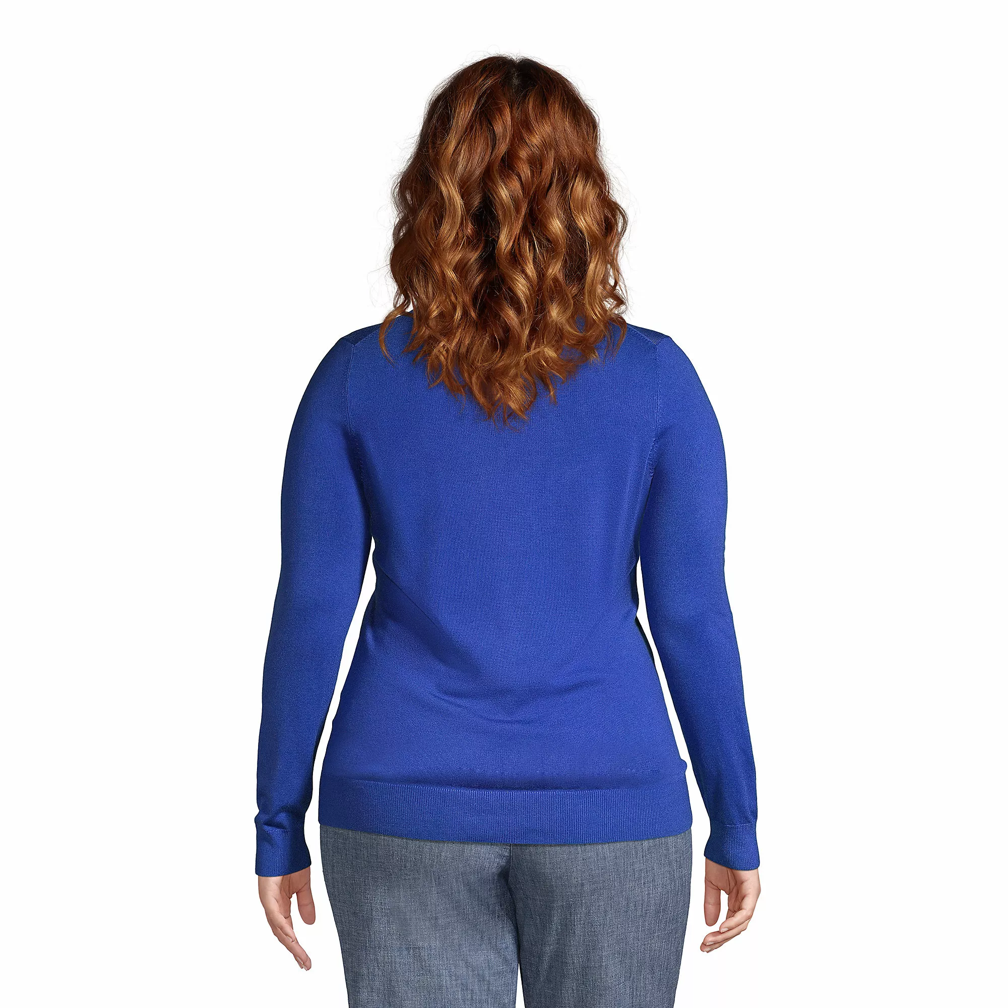 Lands' End Women's Plus Performance V-neck Sweater - Image 2
