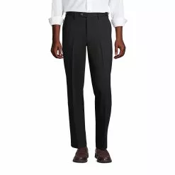 Lands' End Men's Traditional Fit Comfort-First Year'rounder Dress Pants