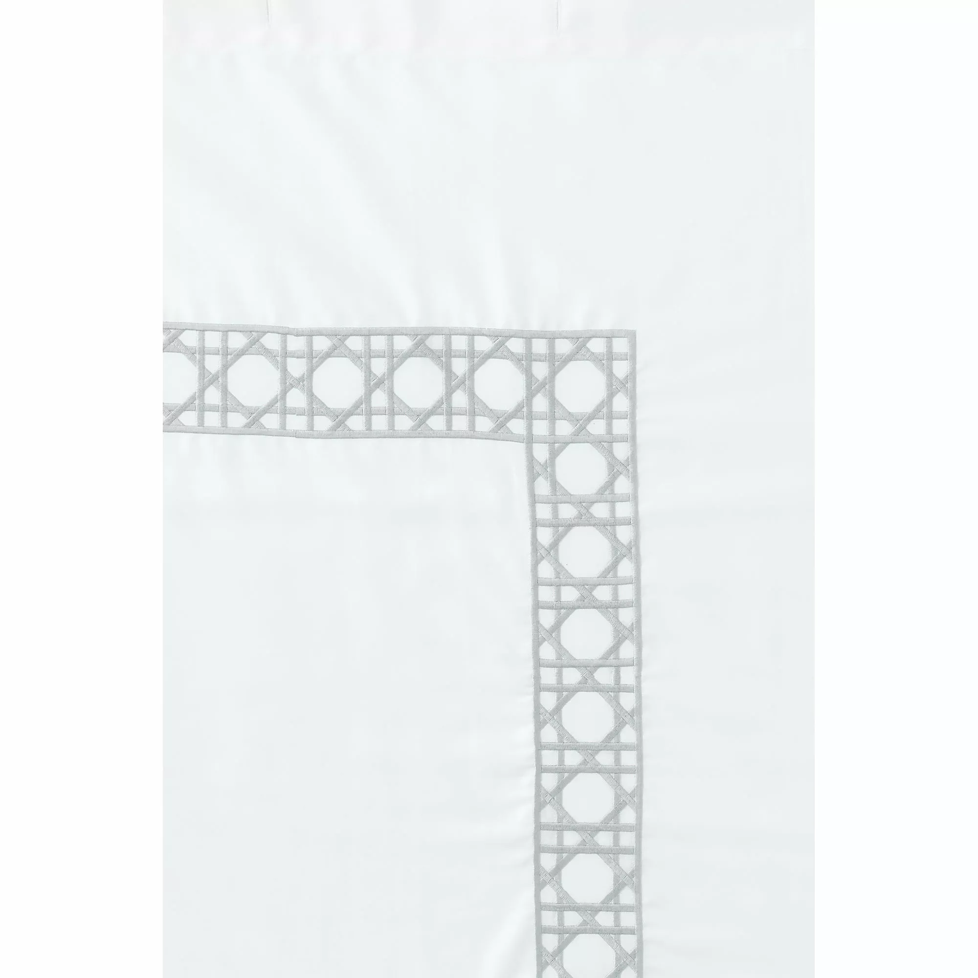 Lands' End Cane Weave Embroidered Shower Curtain - Image 3