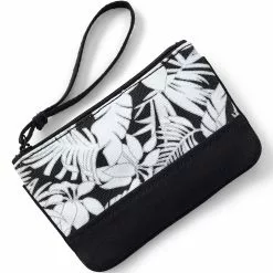 Lands' End Small Print Canvas Zipper Pouch