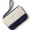 Lands' End Small Solid Canvas Zipper Pouch