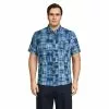 Lands' End Men's Big And Tall Traditional Fit Short Sleeve Madras Shirt