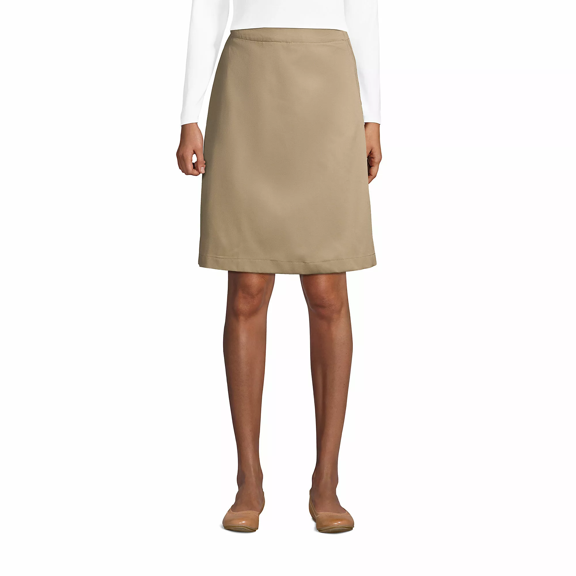 Lands' End Women's Adaptive Blend Chino Skort At The Knee