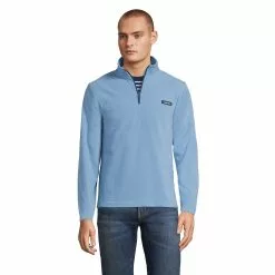 Lands' End Men's Fleece Quarter Zip Pullover