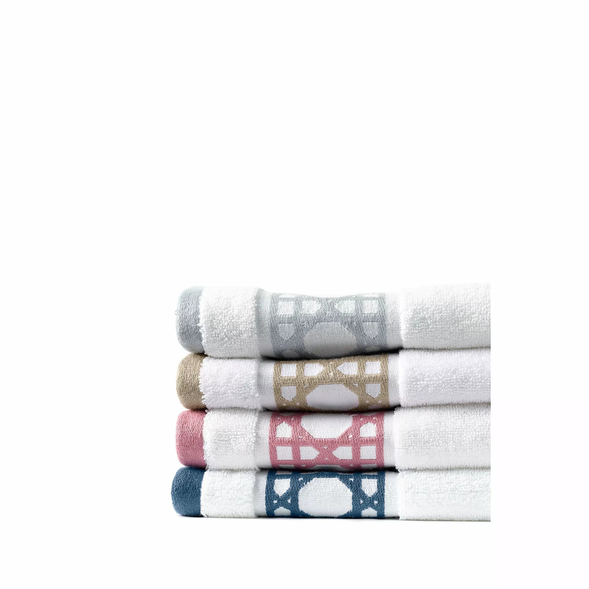 Lands' End Premium Supima Cotton Cane Weave Jacquard Border Bath Towel - Image 3