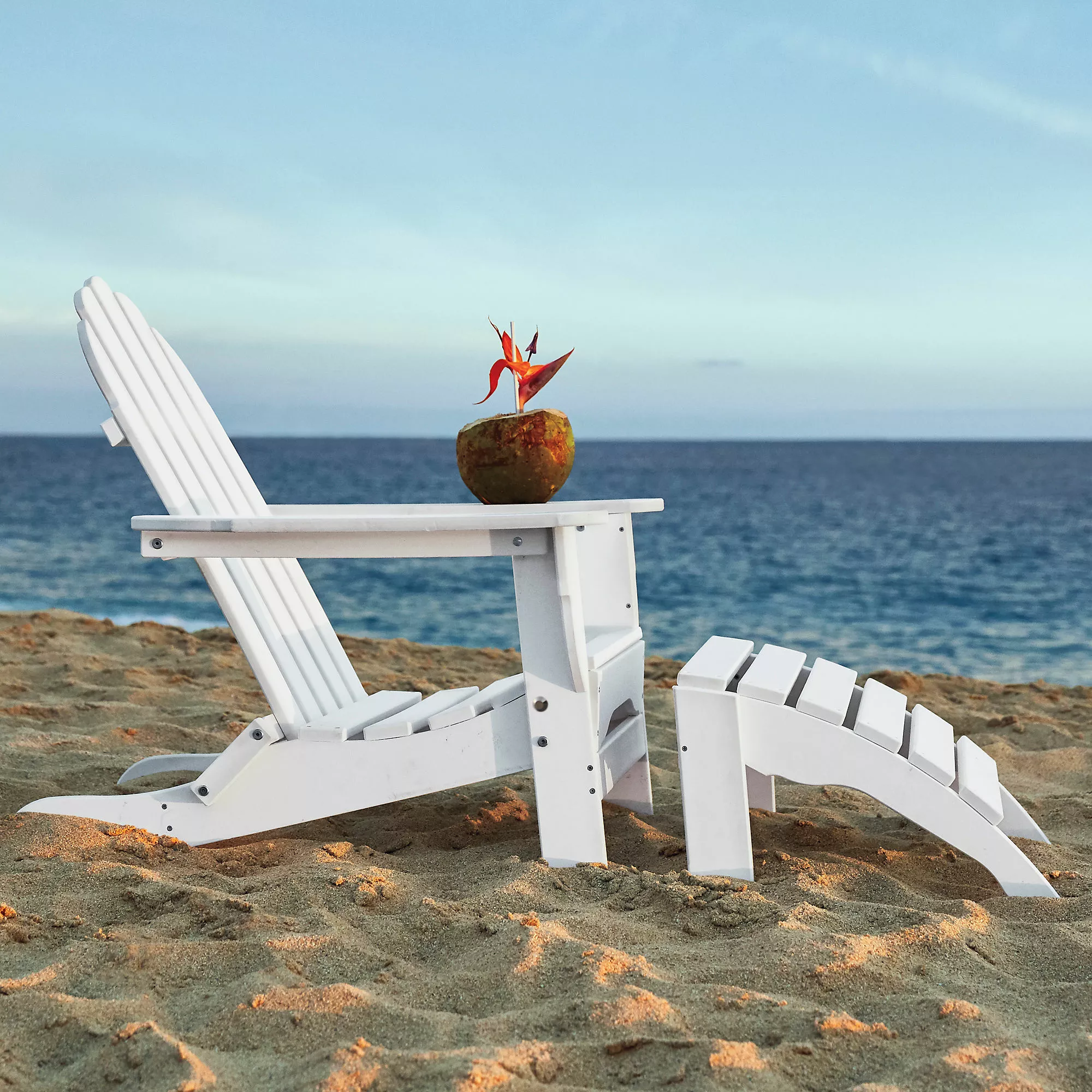 Lands' End All-Weather Recycled Adirondack Patio Chair - Image 4