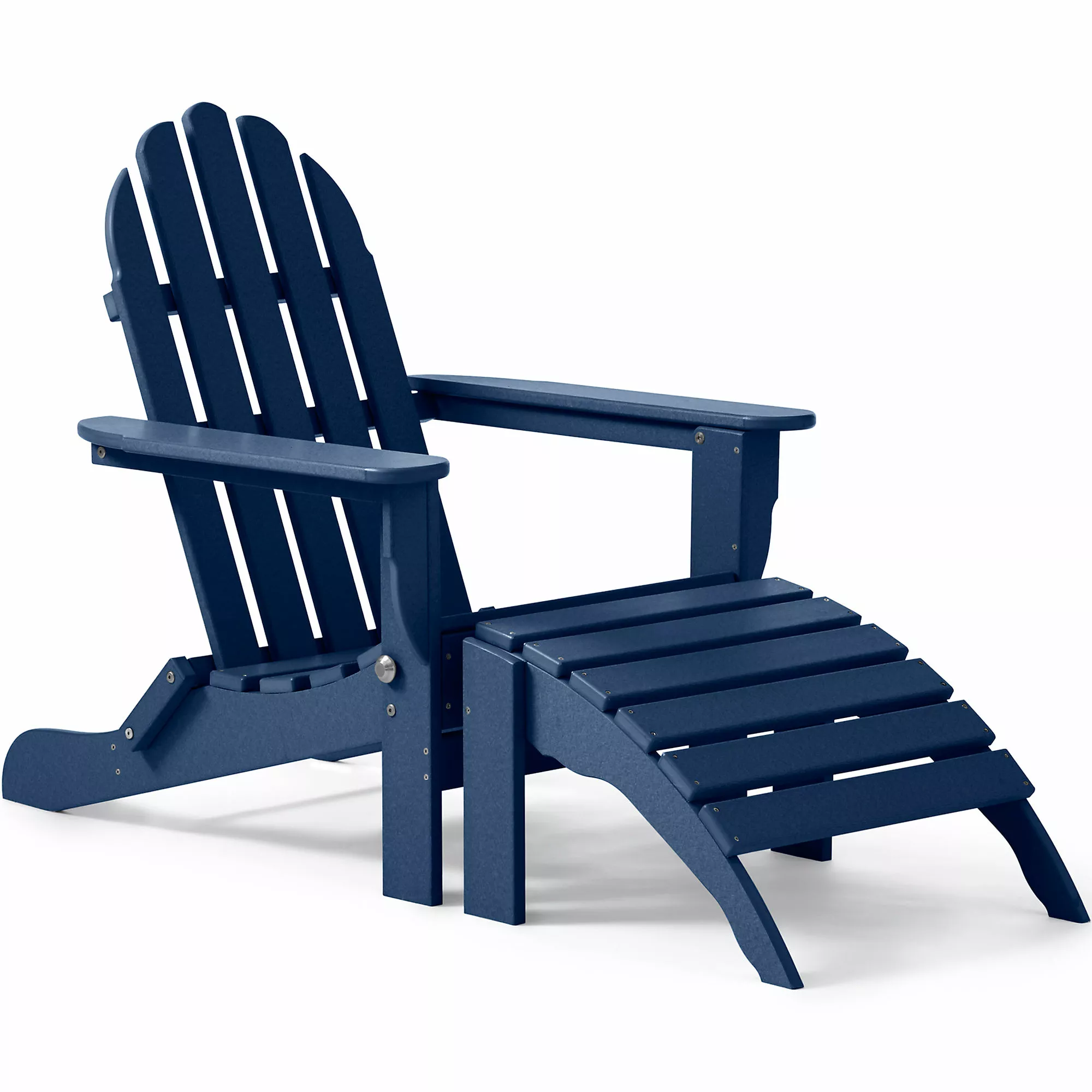 Lands' End All-Weather Recycled Adirondack Patio Ottoman - Image 2