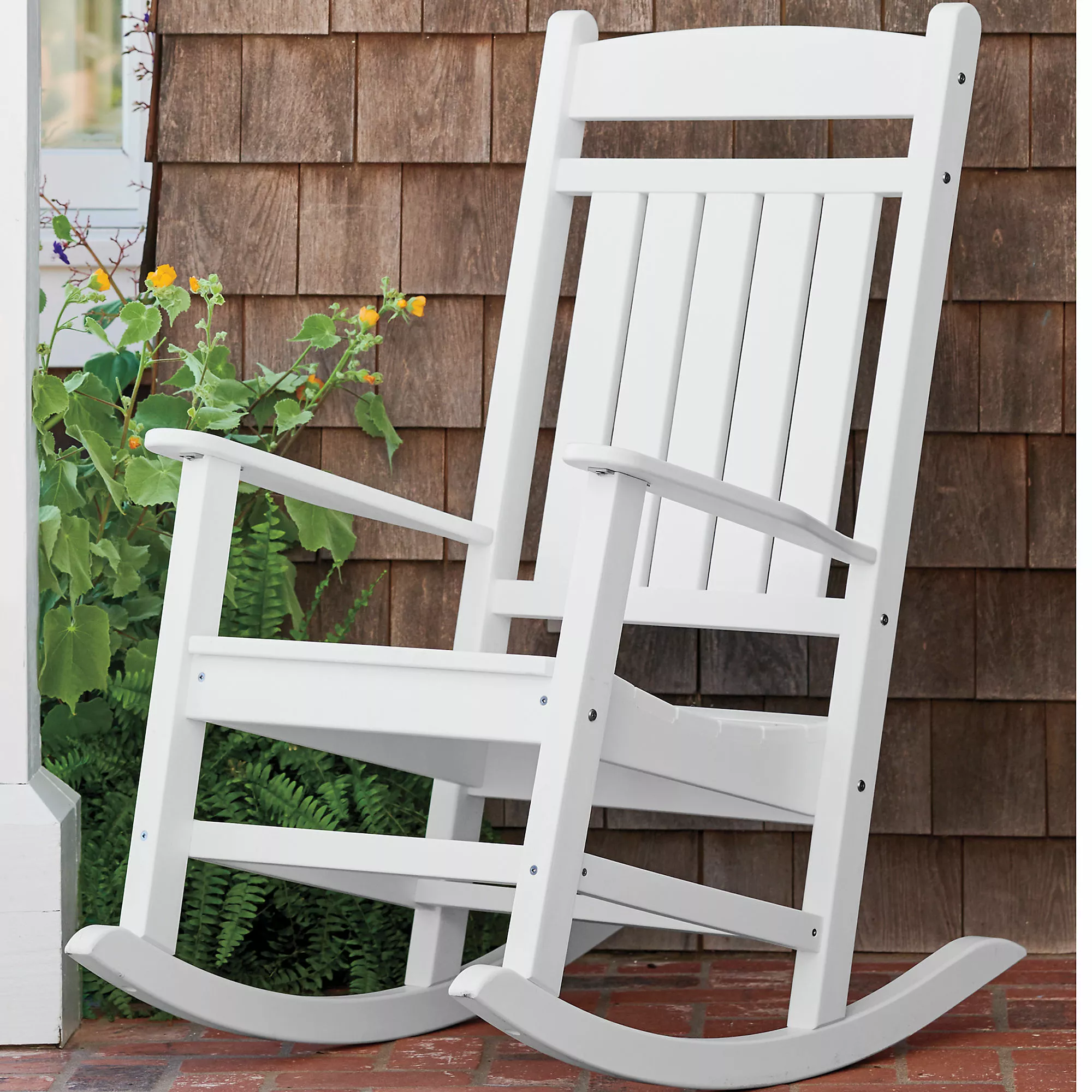 Lands' End All-Weather Recycled Classic Patio Rocker - Image 2